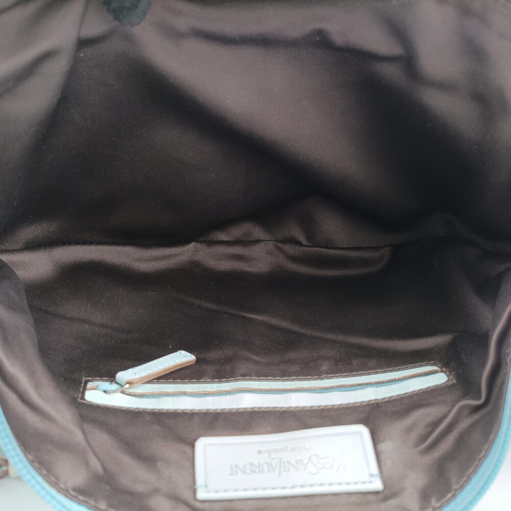 Yves Saint Laurent Rive Gauche Mombasa Blue Suede - Picture 9 of 9